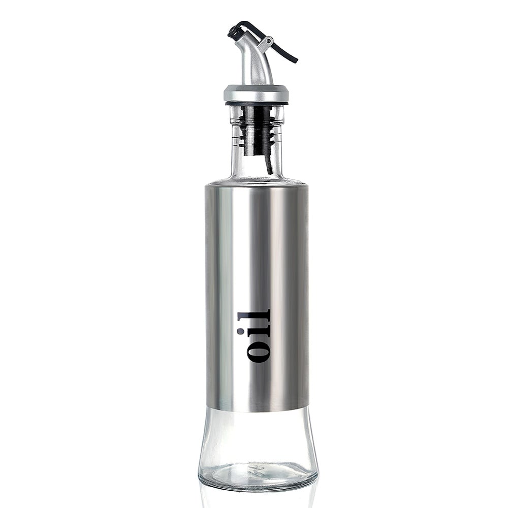 300ml Steel and Glass Leak-Proof Olive Oil Bottle Dispenser