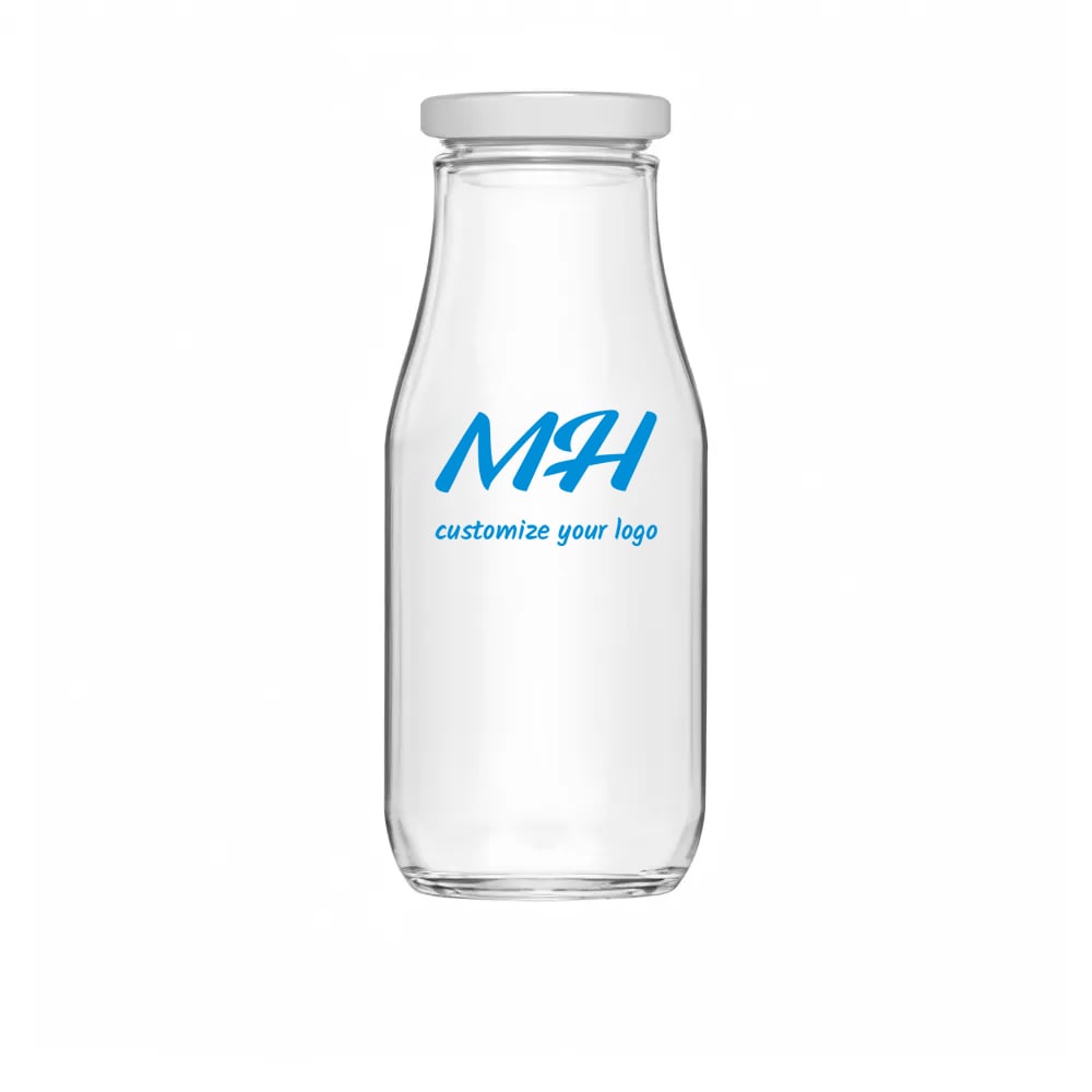 200ml - 1000ml Vintage Glass Milk Bottles with Lids Wholesale