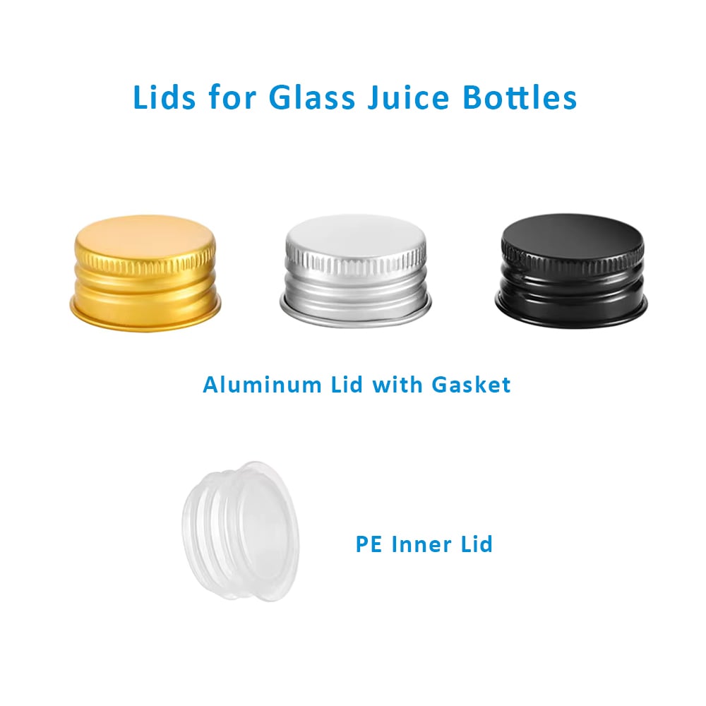 Wholesale 16 oz/500 ml Round Glass Juice Bottles for Beverage