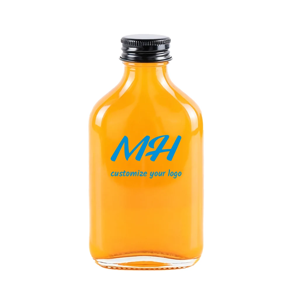 250ml Flat Clear Glass Juice Bottles Wholesale