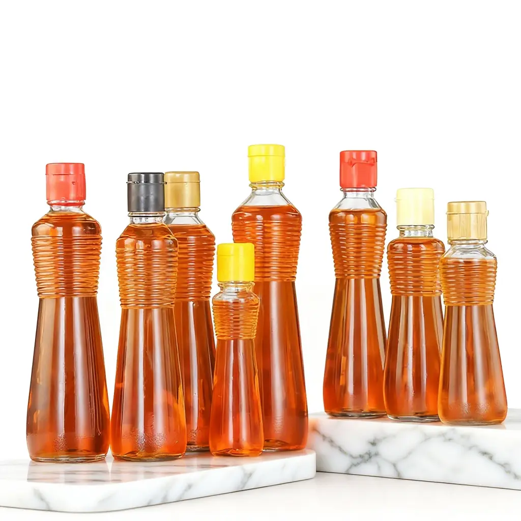 220ml-500ml Glass Dressing Bottle for Condiments Packaging Solution