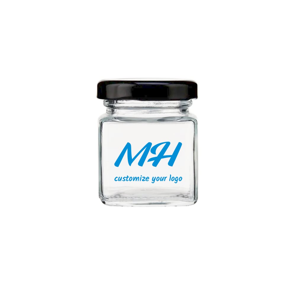 50ml Square Honey Glass Jars