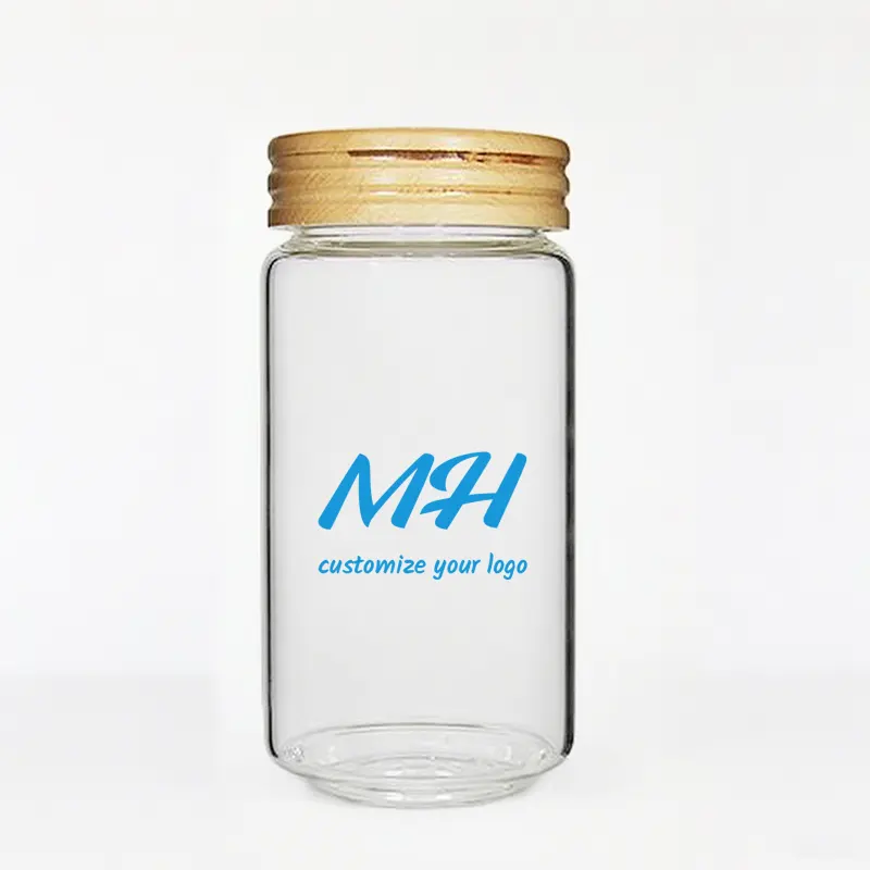 450ml 750ml 950ml 1550ml Custom Glass Food Canisters with Bamboo Lids Wholesale