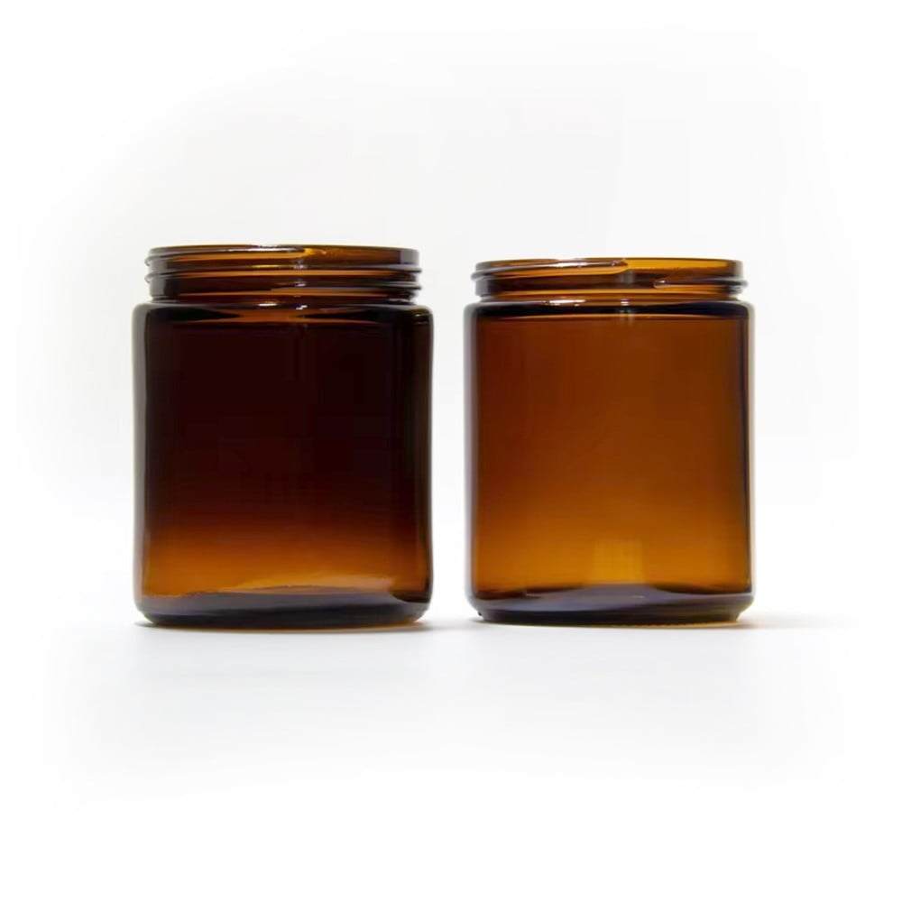 155ml - 750ml Amber Jar Glass with Aluminium Lid Wholesale