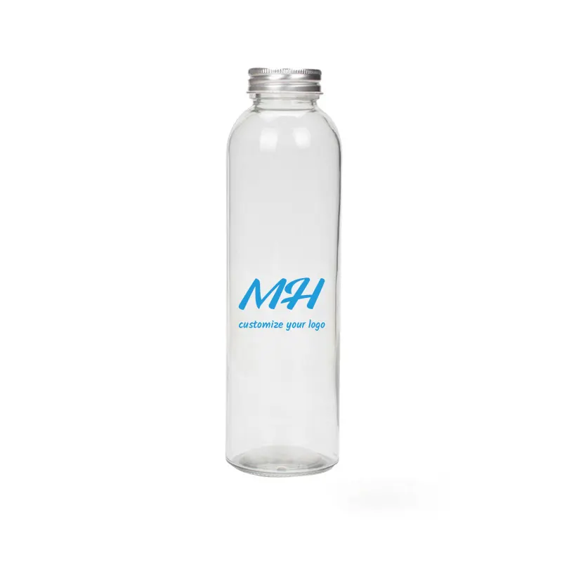 550ml, 750ml, 1000ml 투명 맞춤형 유리 물병 도매