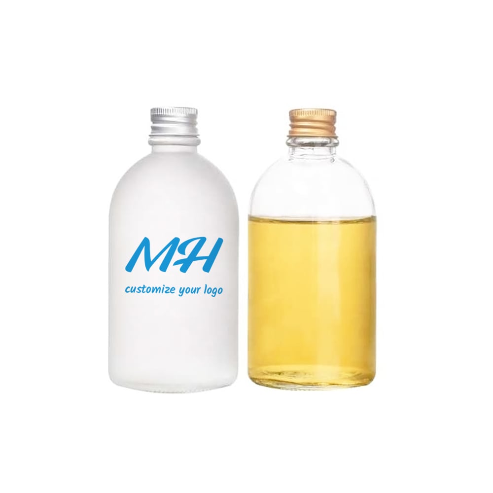 Wholesale 16 oz/500 ml Round Glass Juice Bottles for Beverage