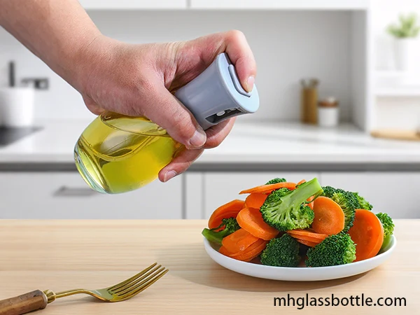 use a olive oil mister bottle
