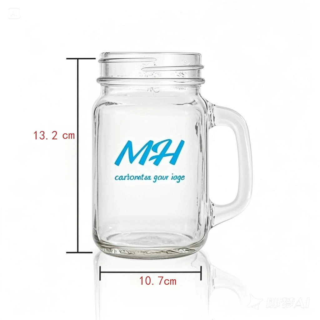 16oz 480ml Pint Mason Jar Cups with Handles