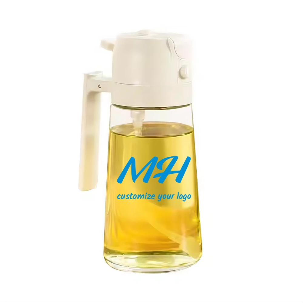 16oz 2 in 1 Oil Spray Bottle | Kitchen Oil Spray Bottle with Handle