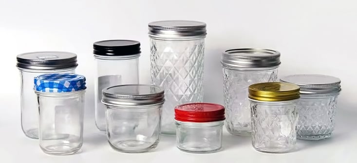 Small Glass Mason Jars - Jelly Jars & Containers for Preserving
