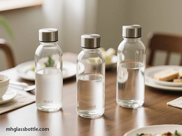 What is the Recommended Wall Thickness for a 500ml Glass Water Bottle?