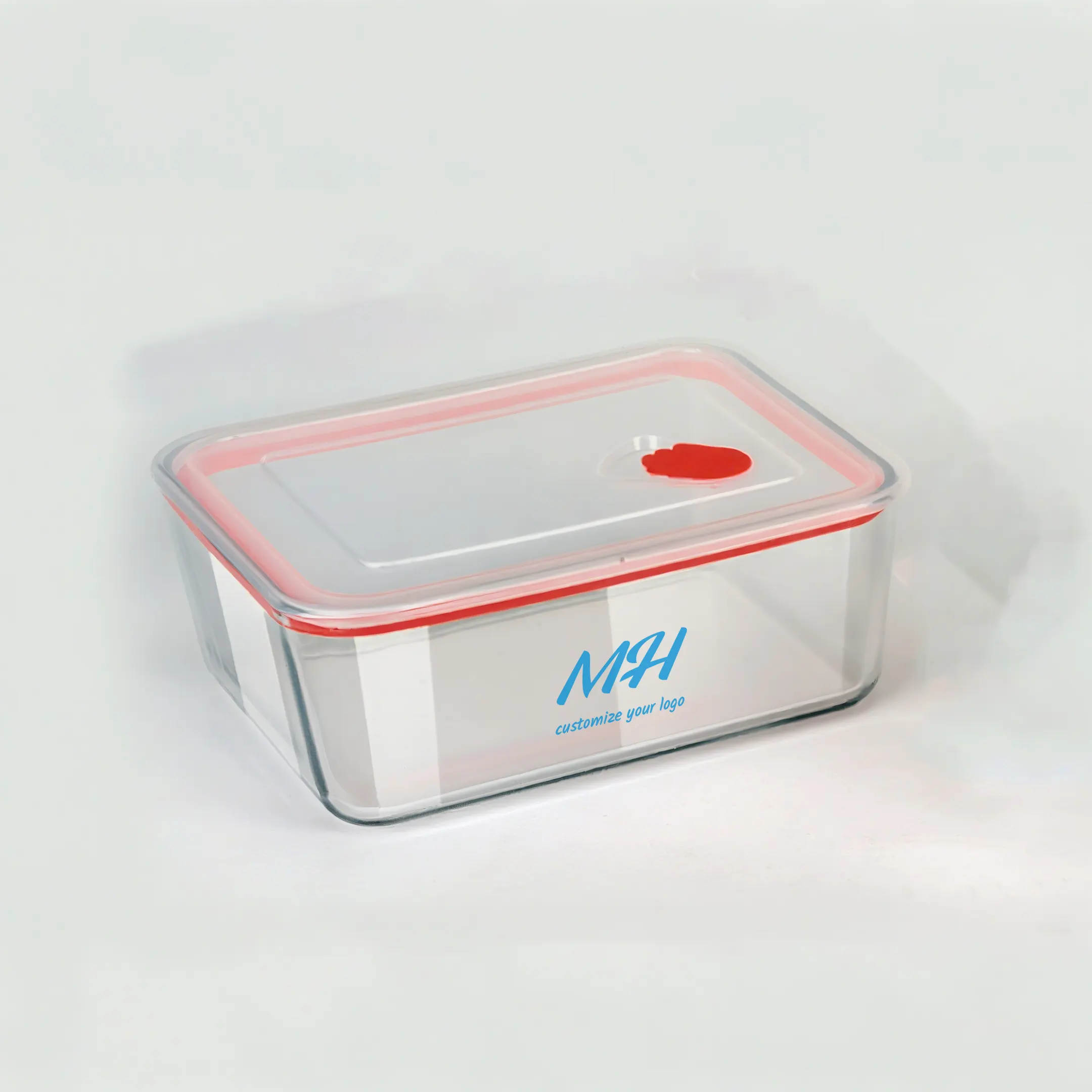 450ml 1150ml 2500ml Glass Square Food Storage Containers with Lids- Custom Containers Wholesale