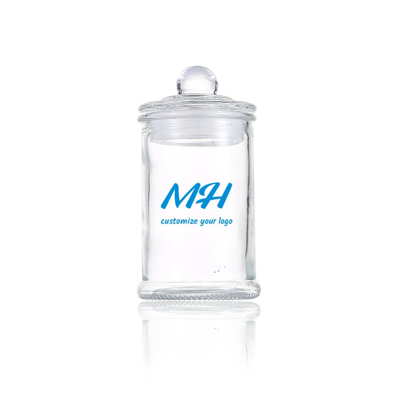150ml Clear Candy Containers with Glass Lids Wholesale