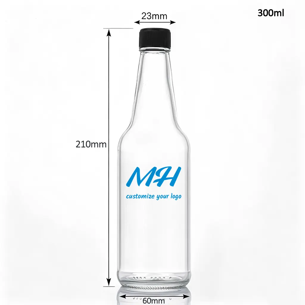 300ml Glass Sauce Bottles, Empty Hot Sauce Bottles Supplier