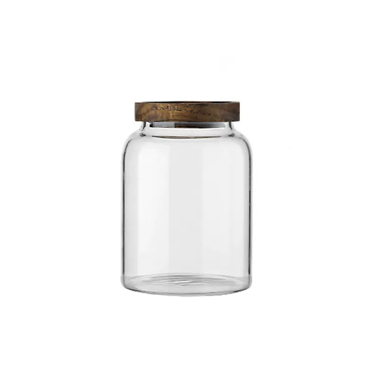 1250ml 1950ml 2750ml Empty Borosilicate Glass Jars with Lids Wholesale