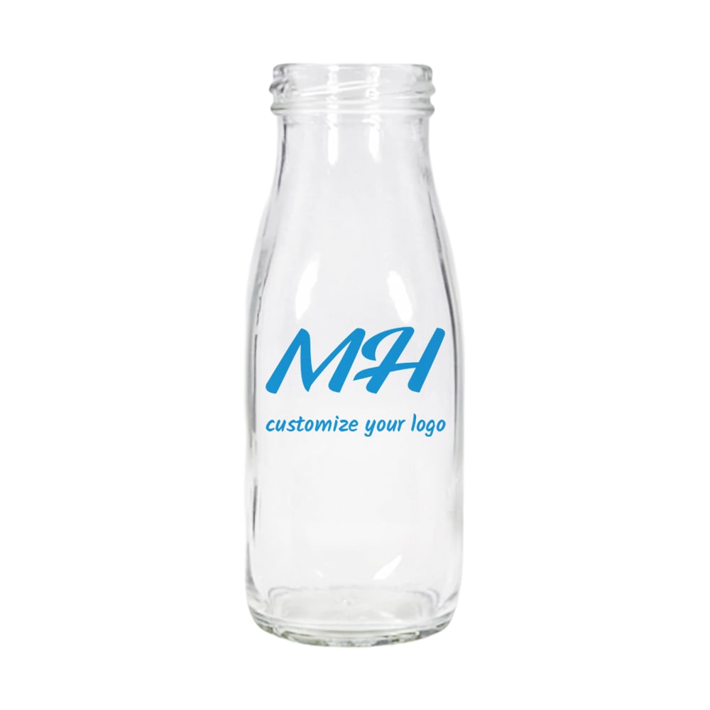 310ml Cute Round Glass Juice Bottles Wholesale