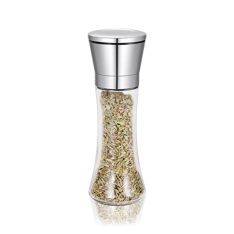 180ml 200ml Glass Spice Herb Grinder with Chamber Wholesale