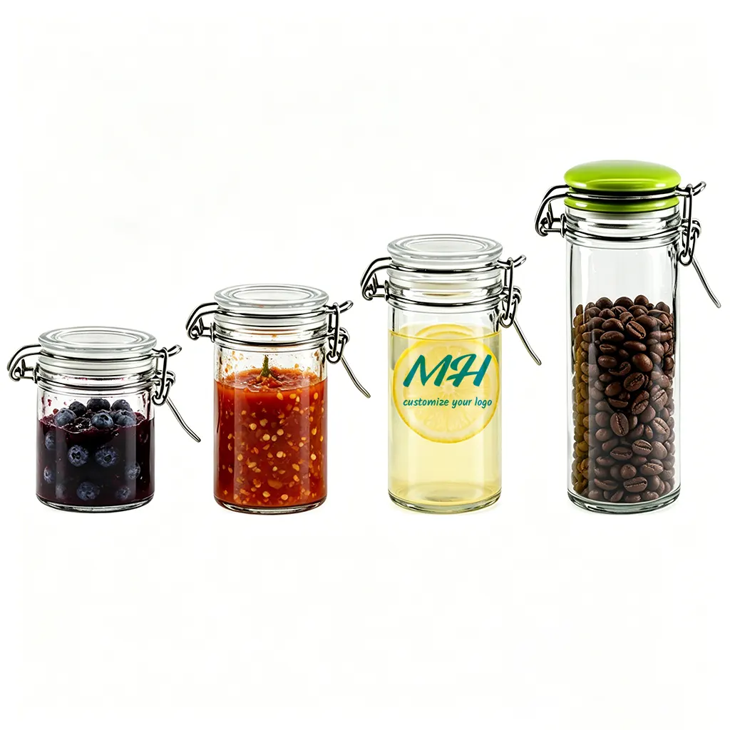 40ml - 130ml Air Tight Jar | Glass Jar with Airtight Lid for Wholesale