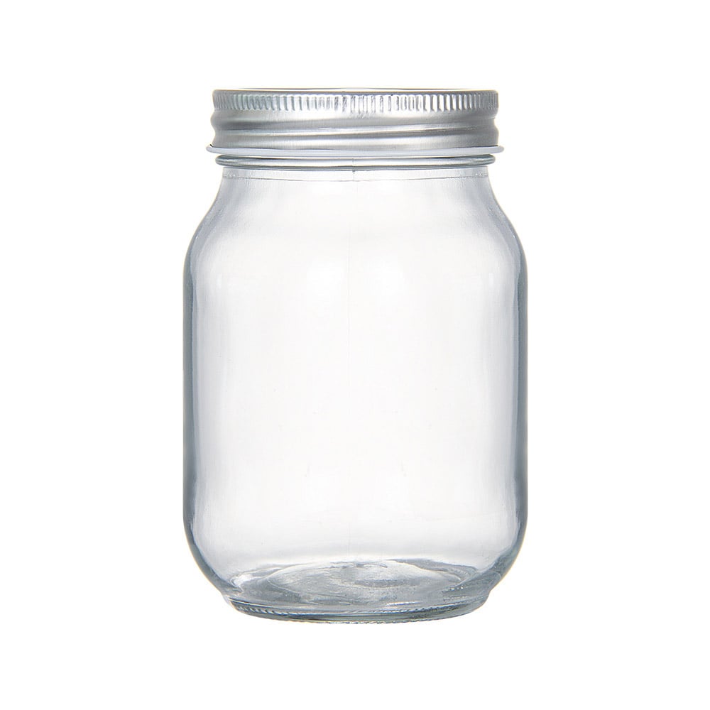 16 oz Square Round Mason Jars