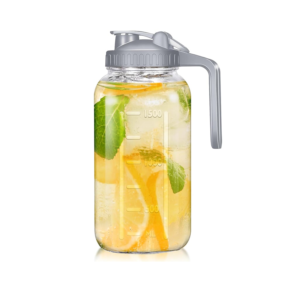 Mason Glass Jars with Handle | 64 oz Handled Mason Jars