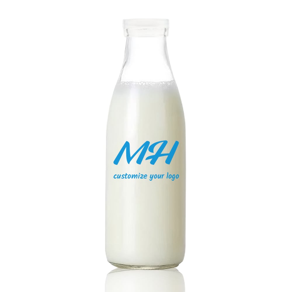 Wholesale Milk Glass Bottles, Individual Milk Bottles 32oz