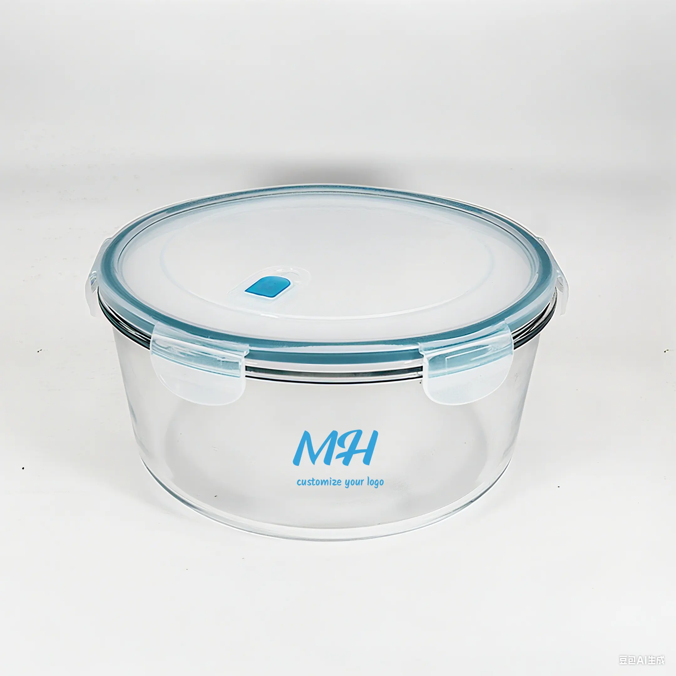 800ml 1200ml Round Glass Food Storage Containers - Custom Containers Packaging Wholesale