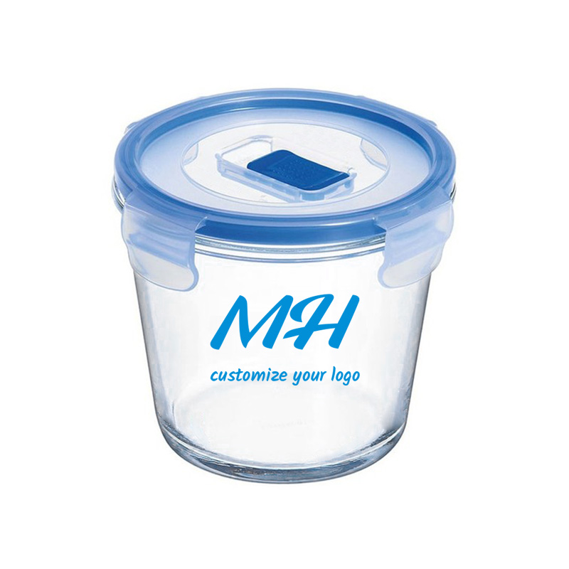 700ml Clear Glass Containers With Snap Lids