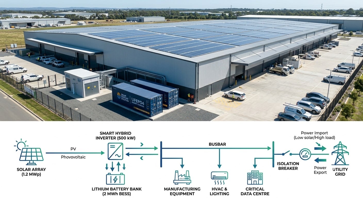 Designing a Resilient C&I Solar-Plus-Storage System: How to Solve Grid Instability and High Peak Tariffs