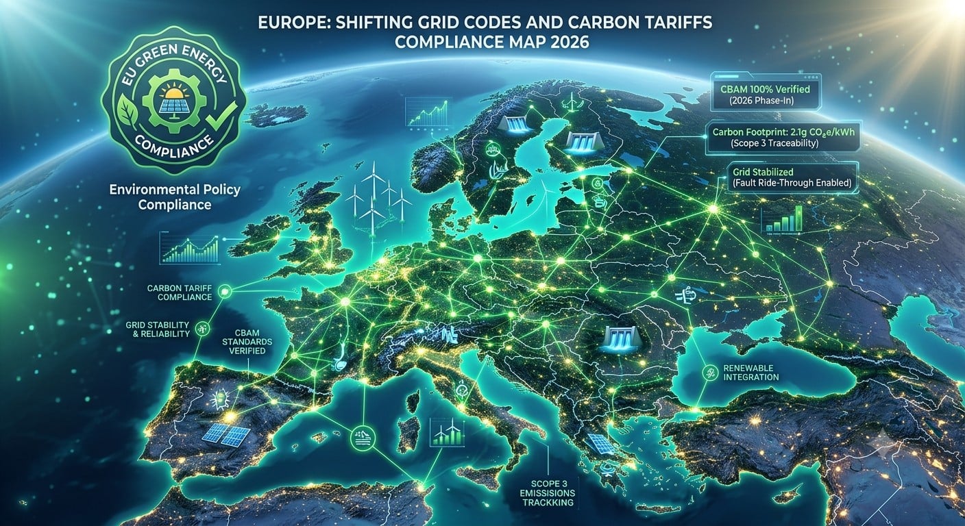 Navigating Europe’s Evolving Grid Codes and Carbon Tariffs: A Strategic Guide for C&I Solar Distributors