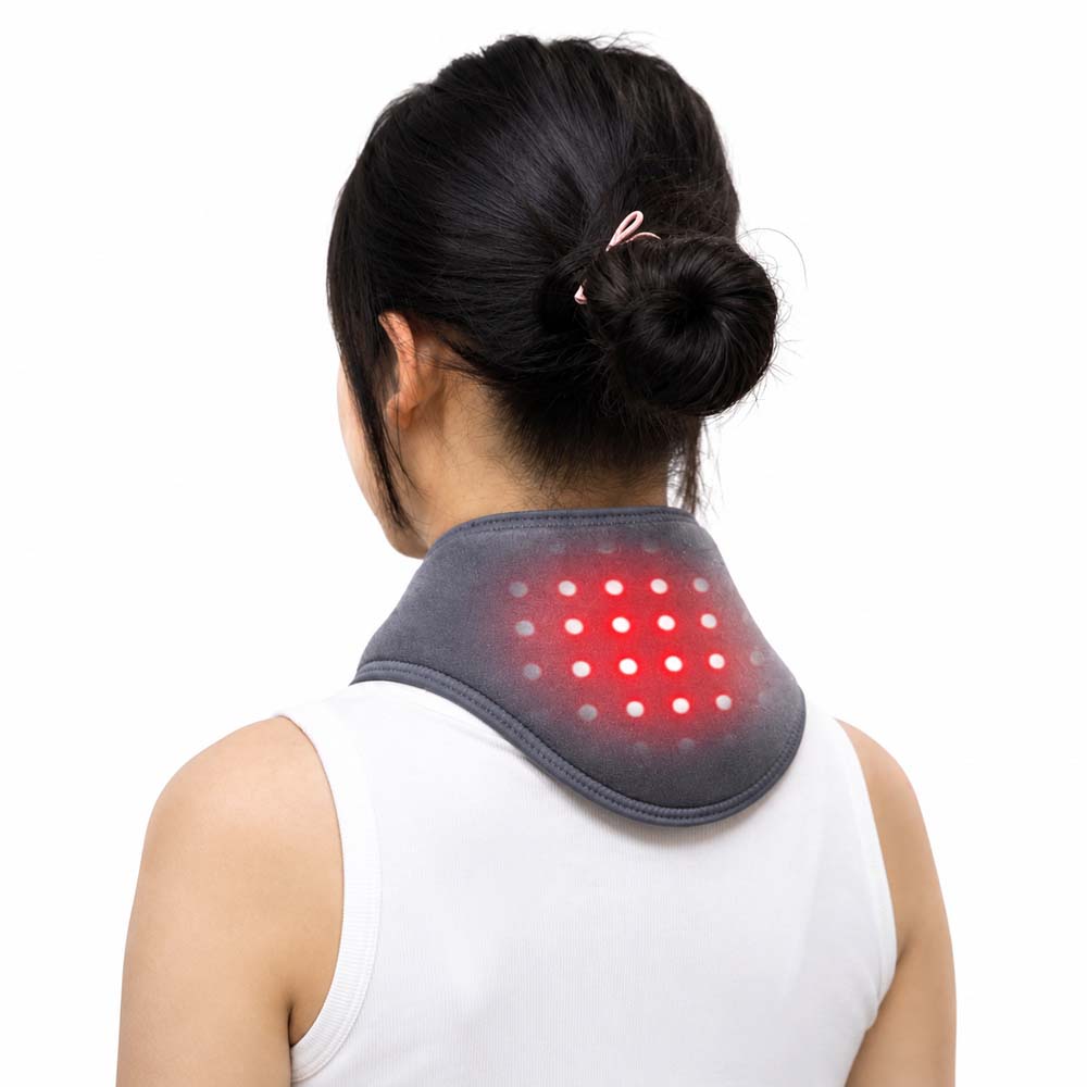 wireless red light therapy neck wrap with massage  heat-7