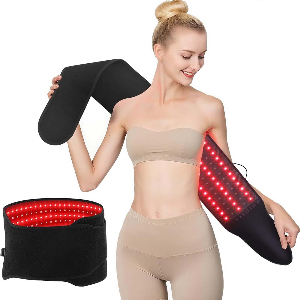 660nm 850nm red light infrared therapy waist belt for fitness recovery-7