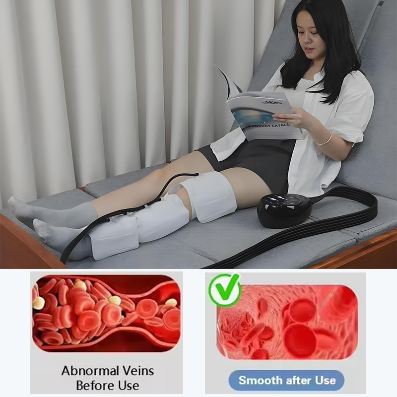 Portable 5-Chamber Air Compression Leg Massager for DVT Prevention