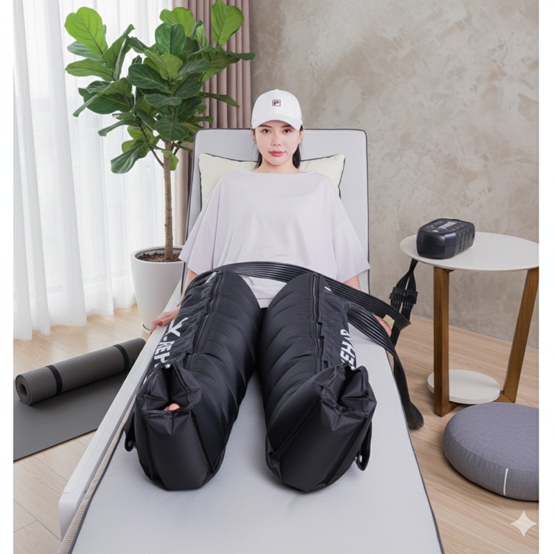 VU-IPCA8 8 Chamber Rechargeable Leg Compression Massager for DVT Prevention