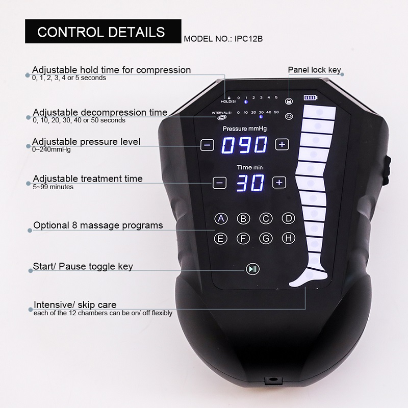 VU-IPC12B 12-Chamber Wireless Pneumatic Compression Therapy System