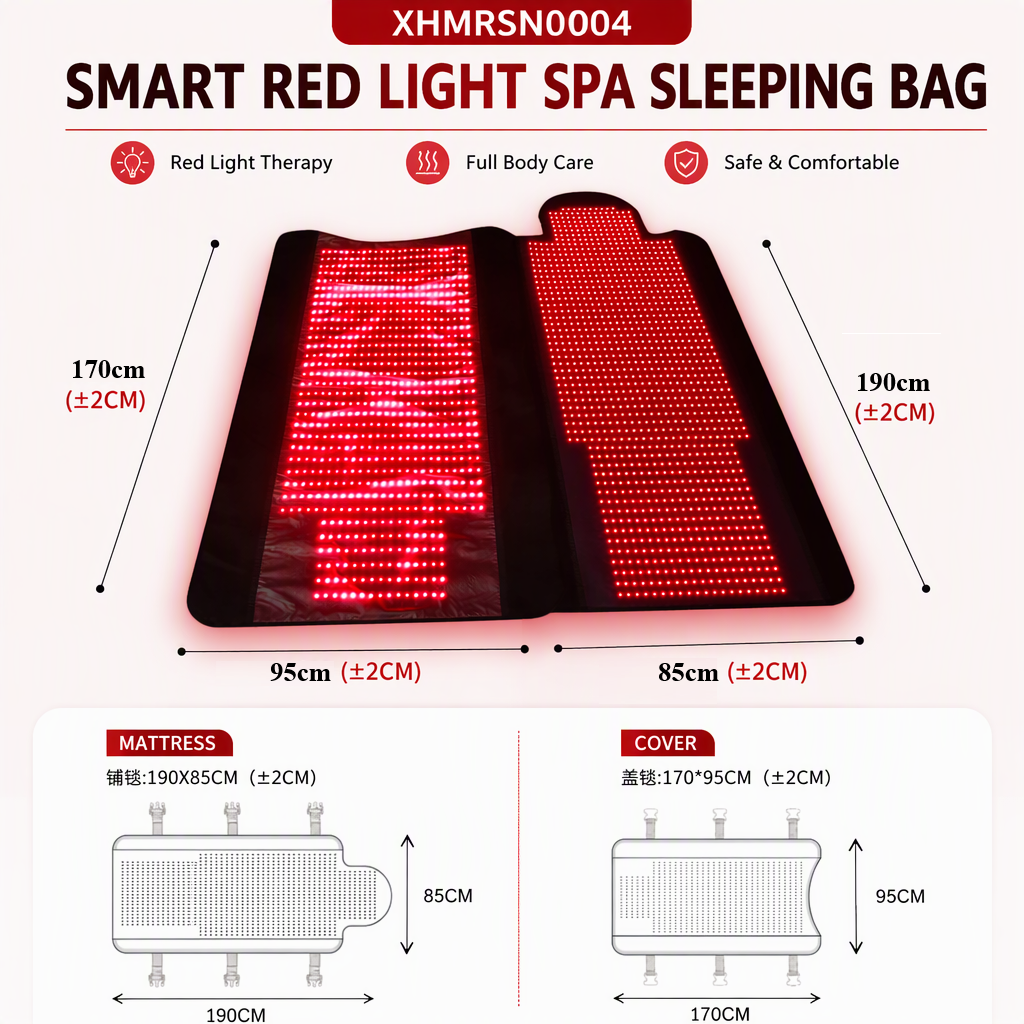 Smart Red-Light SPA Sleeping Bag Full Body Near Infrared Light Therapy Blanket