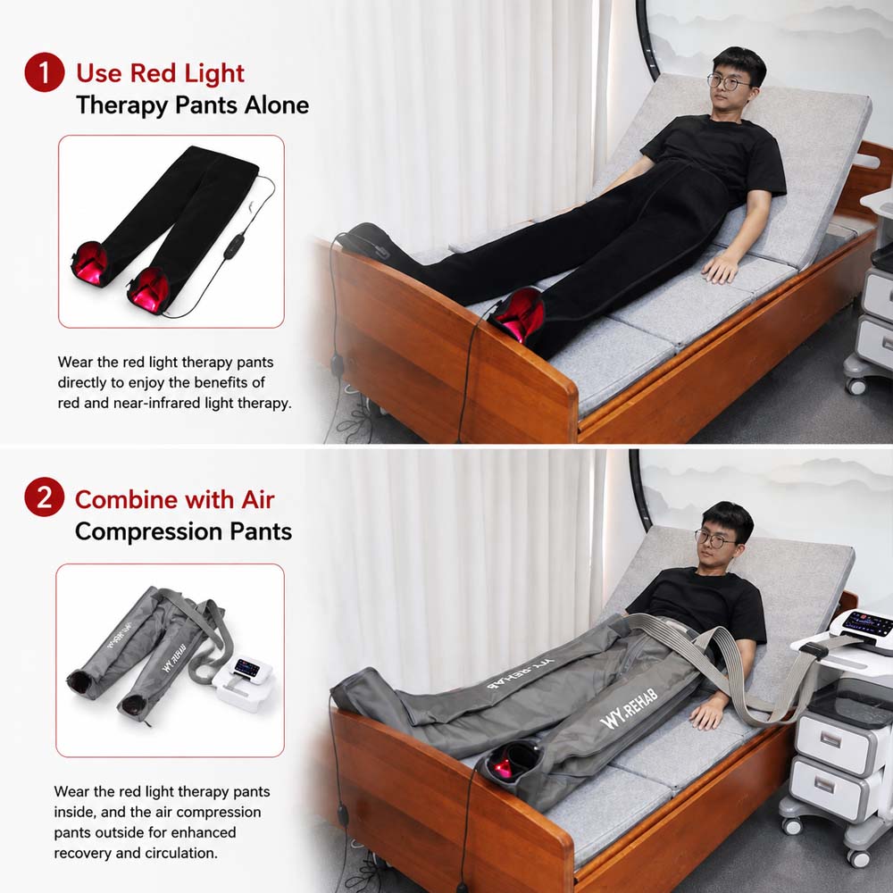 400LEDs Professional Red Light & Near-Infrared Therapy Pants with Smart Controller