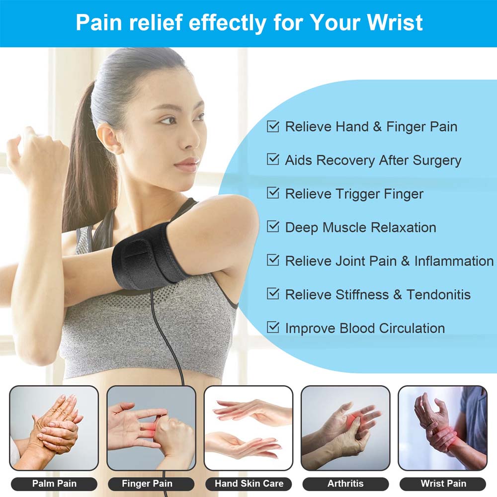 Non-invasive Red Light Infrared Therapy Wristband with 660nm Red & 850nm Near-infrared Light