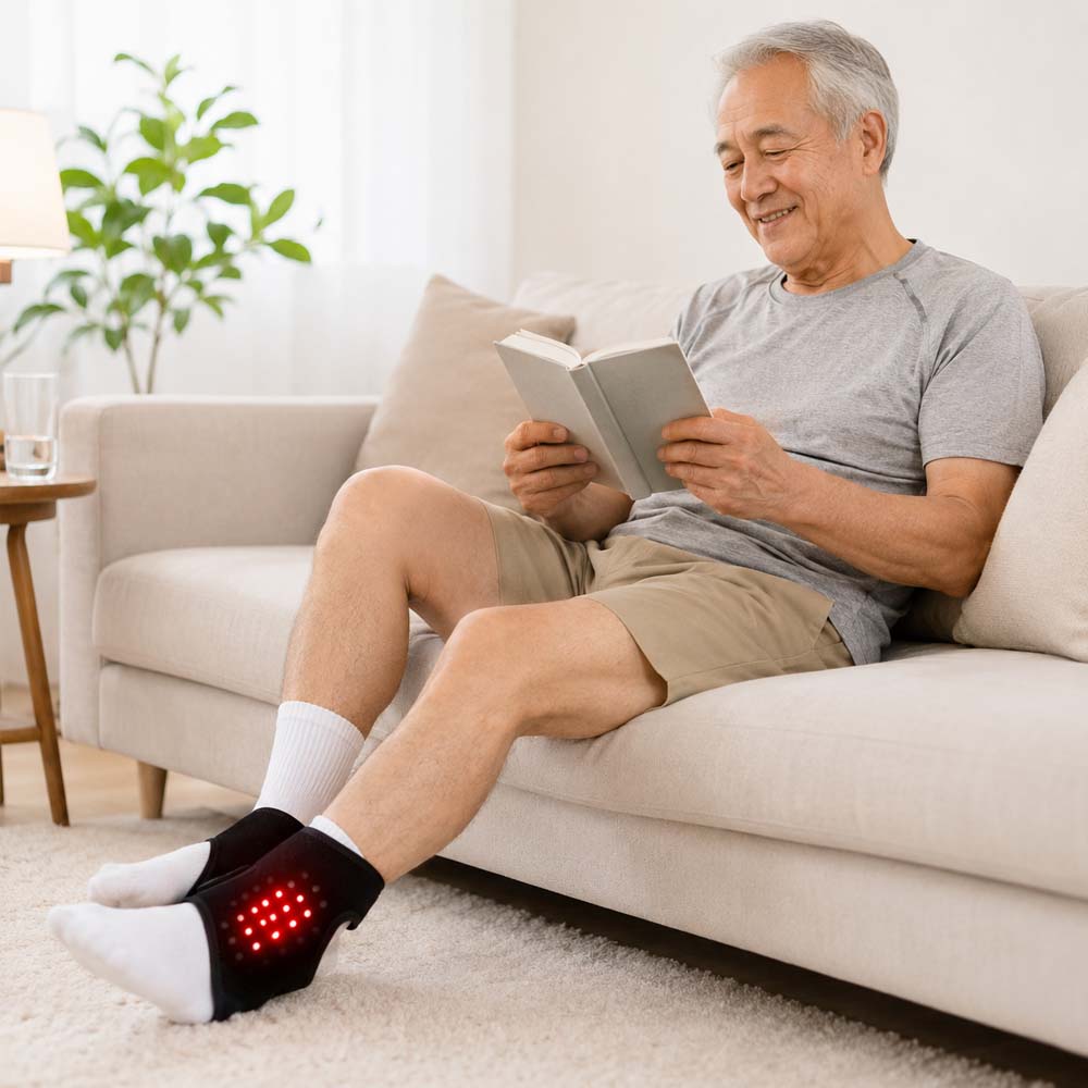 Wireless Rechargeable Red/Infrared Light Therapy Ankle Brace