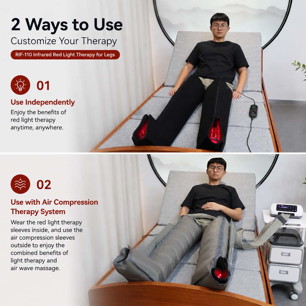 red light  air compression therapy leg massager for rehabilitation-7
