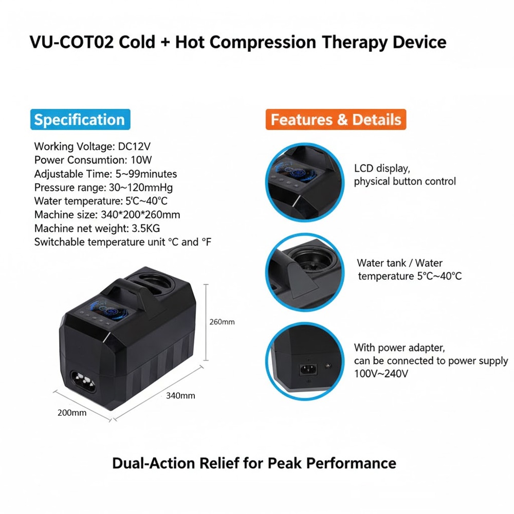 OEM Hot & Cold Therapy System Portable Ice Therapy Machine for Shoulder Knee