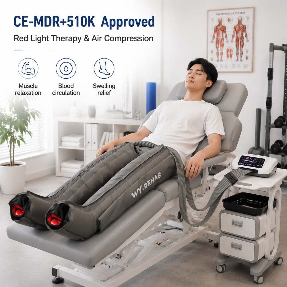 Red Light & Air Compression Therapy Leg Massager for Rehabilitation