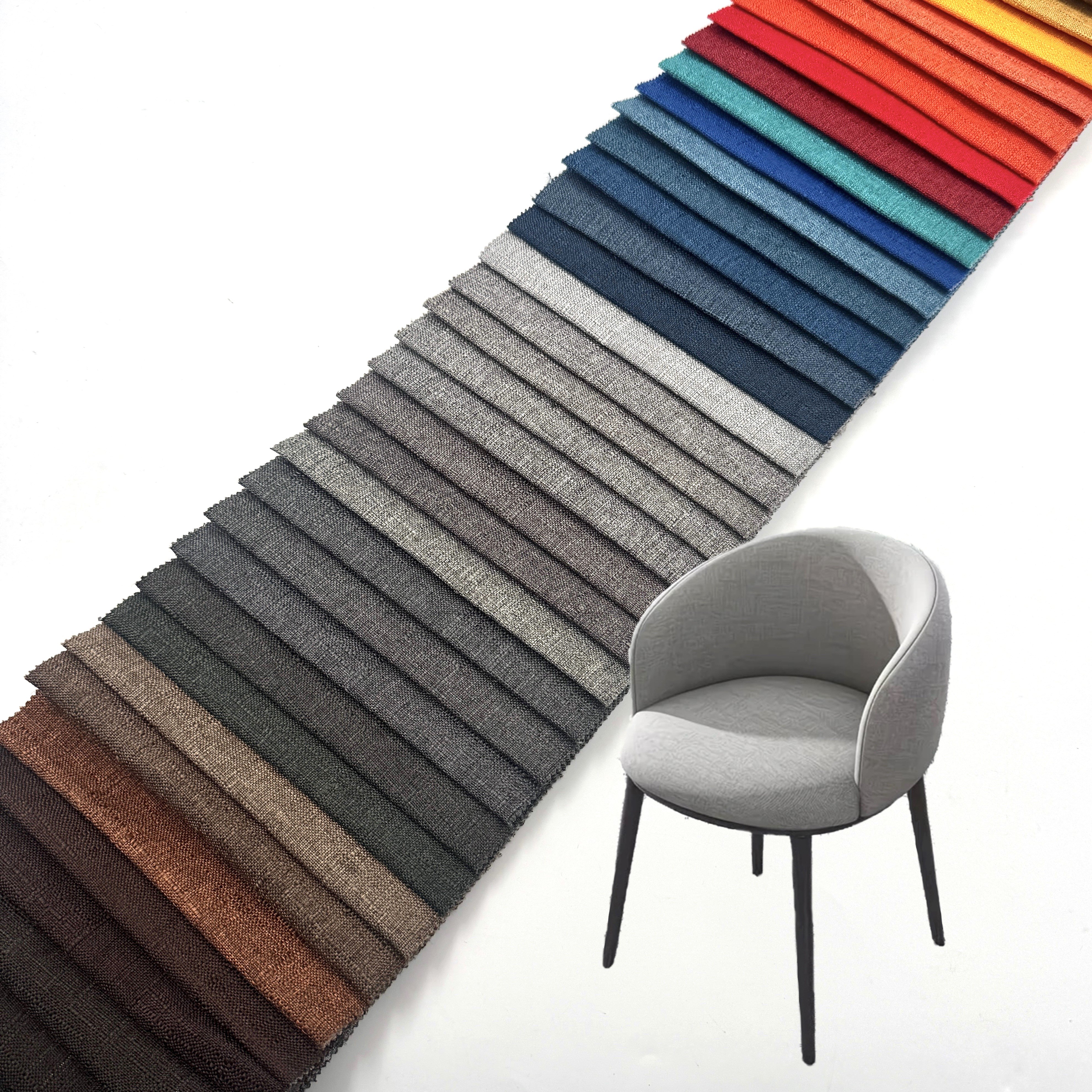 Wejoy – Tessuto decorativo per divani in lino sintetico da 230 g/m², best seller: tessuto in polilino al 100% poliestere, tessuto per tappezzeria tinto in pasta e a tinta unita