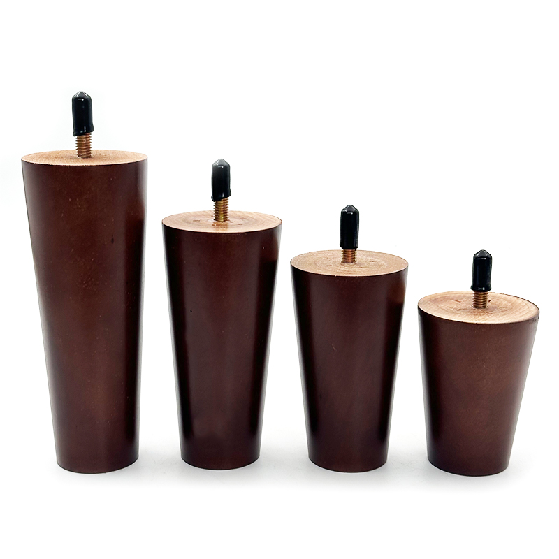 Wejoy Furniture Accessories 8cm 10cm 12cm 15cm Matt Solid Wood Tea Table Legs with Screw