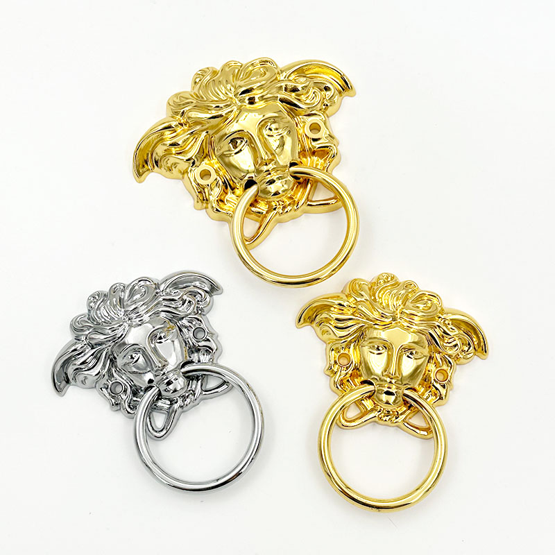 Wejoy Human Face Cabinet Pulls | Golden Silver Ring Handles | Antique Furniture Door Pulls Wholesale