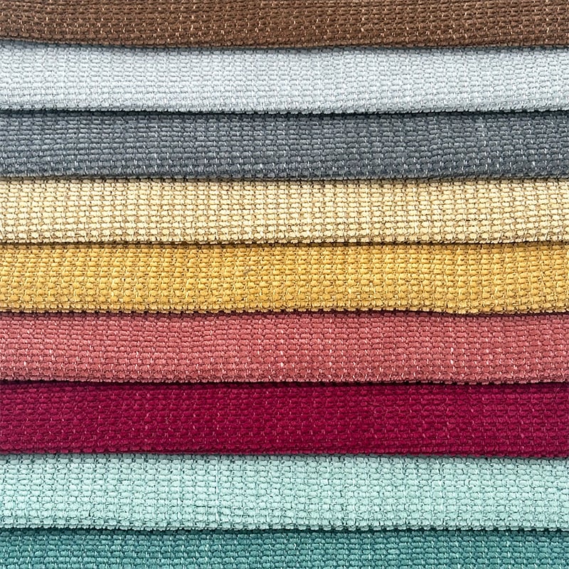 Wejoy New Arrival Customized 285gsm Check Pattern Chenille Fabrics for Upholstery Covers