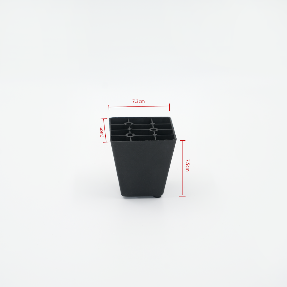 Wejoy 0,5 cm høje sofa-ben af ABS-plast, korte udskiftelige møbelben, moderne sofa-fødder, heavy-duty møbelhardware-tilbehør, engros