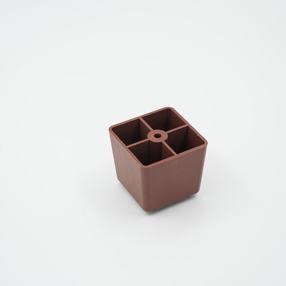 Wejoy ABS-plastieksofa-pote van 4,5 cm hoogte, kort vervangingspote vir meubels, moderne sofa-voete, swaarlas-meubelhardeware-toegereedskap