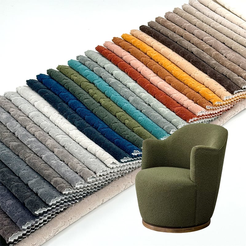 Wejoy Engros Polyester 480 gsm Chenille Sofa Stof til Møbel Sofa Stol