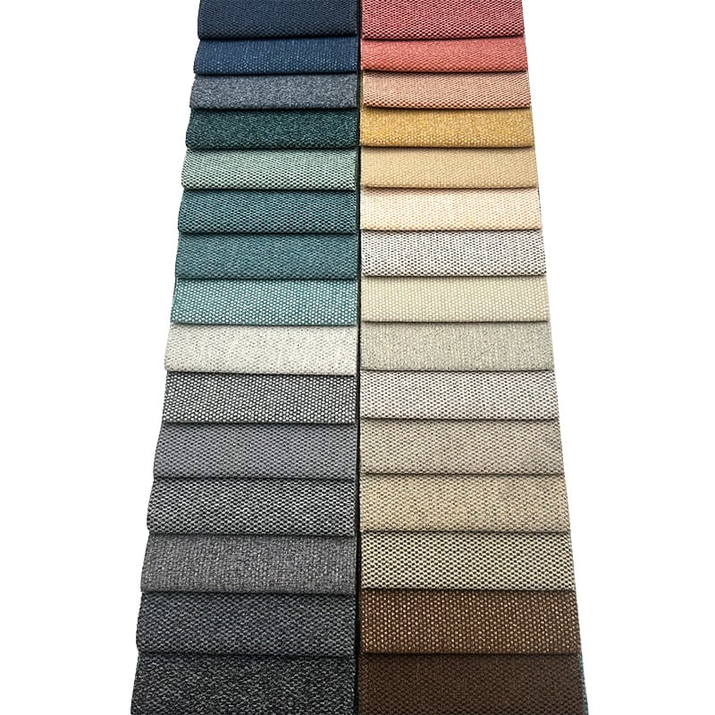 Wejoy Bulk 100 Polyester 300gsm Faux Linen Corner Sofa Fabric for Upholstery