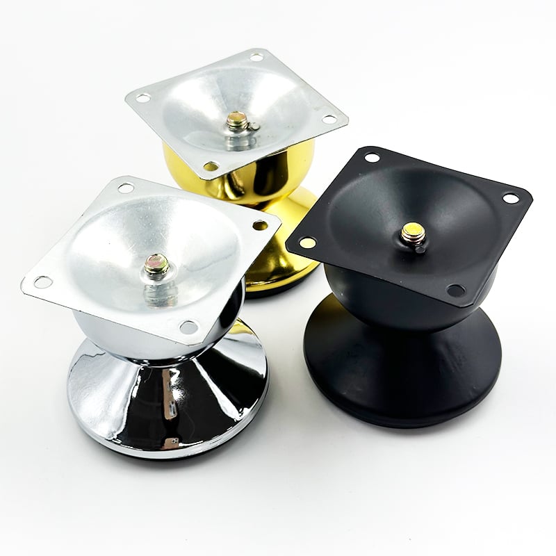 Wejoy Wholesale Furniture Accessories 8.5cm Height Gold Silver Black Metal Sofa Legs for Cabinet